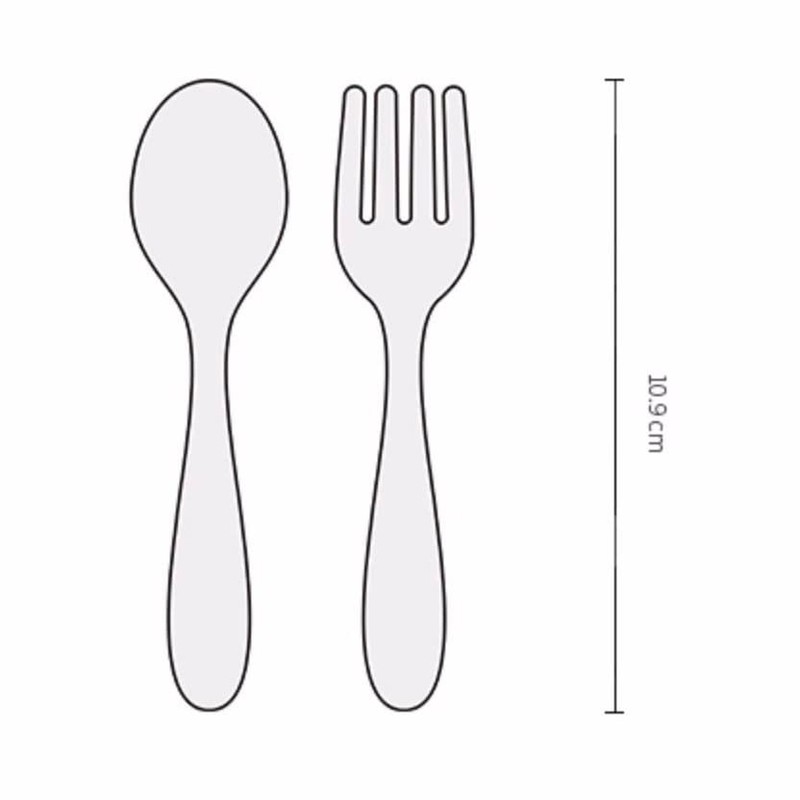 M.Vita Montessori Nido Stainless Steel Flatware for Baby Toddler Fork
