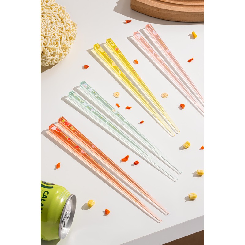 Skater AAC45 Dishwasher Safe Acrylic Chopsticks, 8.3 inches (21 cm),