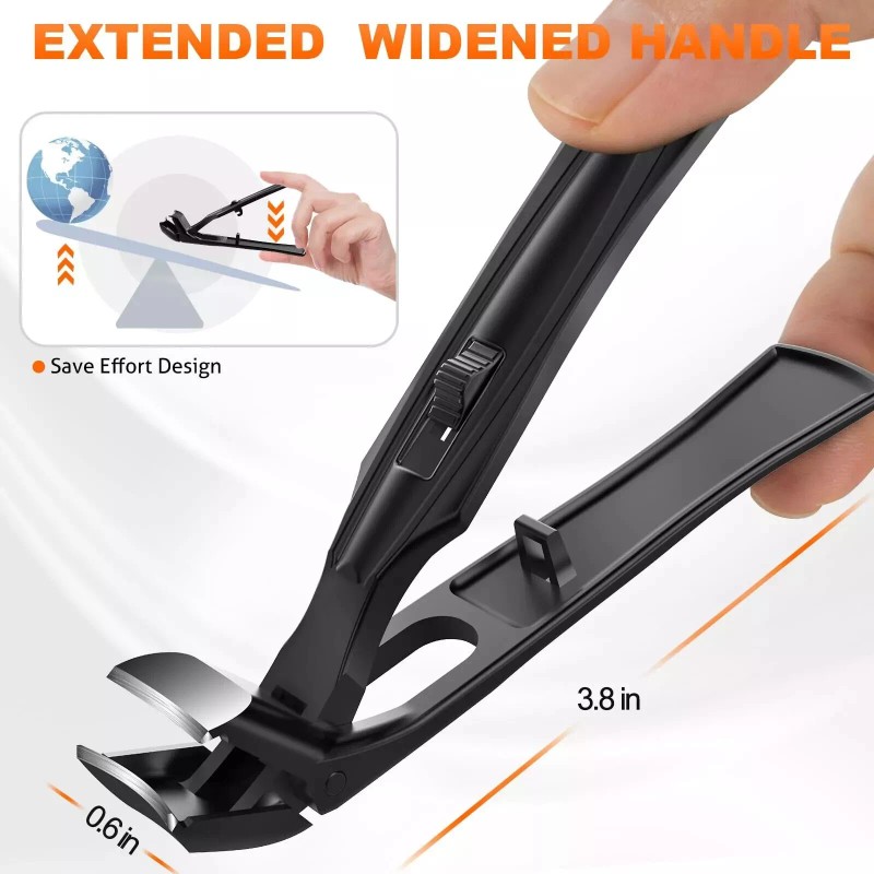 DRMODE Toenail Clippers for Seniors Thick Toenails 2024 Upgrade Angled