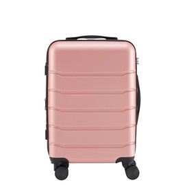 OLIXIS Carry On Hardside Luggage with Spinner Wheels Expandable TSA Lock Hard Shell Lightweight Suitcase, Pink, 20-Inch