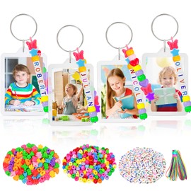 Cinrobiye 949 PCS Key Chain Making Kit DIY Back to School Beaded Keychain Kits Adjustable Letter Beads Strings for Keychains Gift Crafts Set for Welcome First Day Backpack Gift Party Favor Supplies