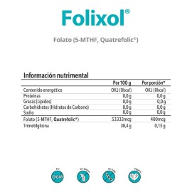 Matter Folixol Folato (5-mthf, Quatrefolic) 60 Caps Sfn