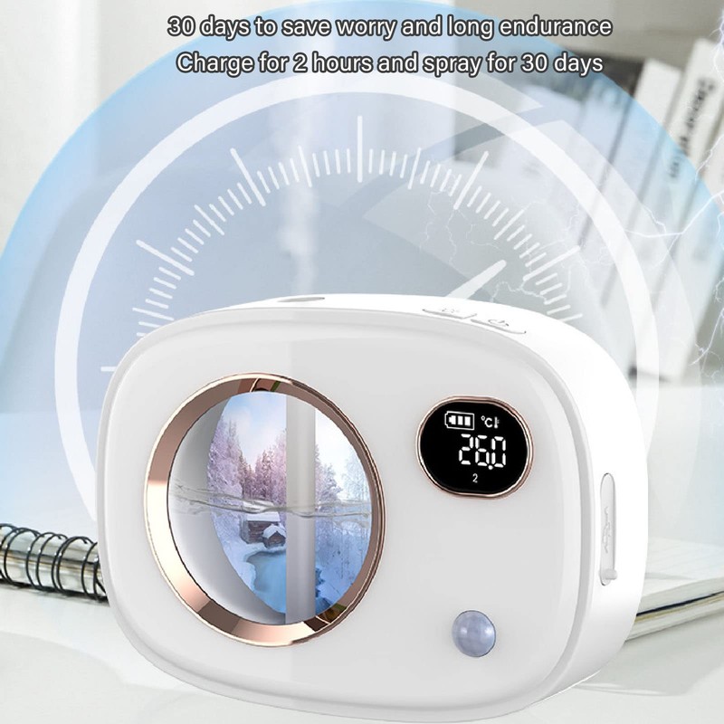 Jeanoko Automatischer Duftspender, Duftspender Smart Digital Display Ultraschall Duft Aromatherapie