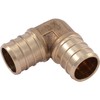 SharkBite 3/4 Inch Crimp 90 Degree Elbow, Brass Plumbing Fitting,