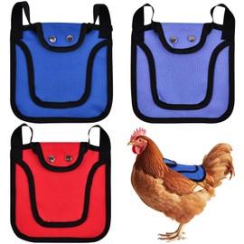 Xiaokeis Chicken Saddle for Hens, Hen Saddles with Elastic Adjustable Strap, Feathers Protector for Back and Sides, Outdoor Chicken Aprons Clothes, Hens Poultry Accessories