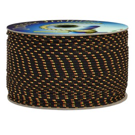 Corderie Italiane 006038207 Cordino Colorato Hobby, Fantasy Nero, Diametro 2 mm, 50 mt