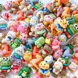 TANOKOX Decor Parts, Mix, Miniature Resin Decoration, Paste Decoration Parts, Accessory Parts, Decoration, Cabochon, Crafts, Cute, Matte, Animal Motif