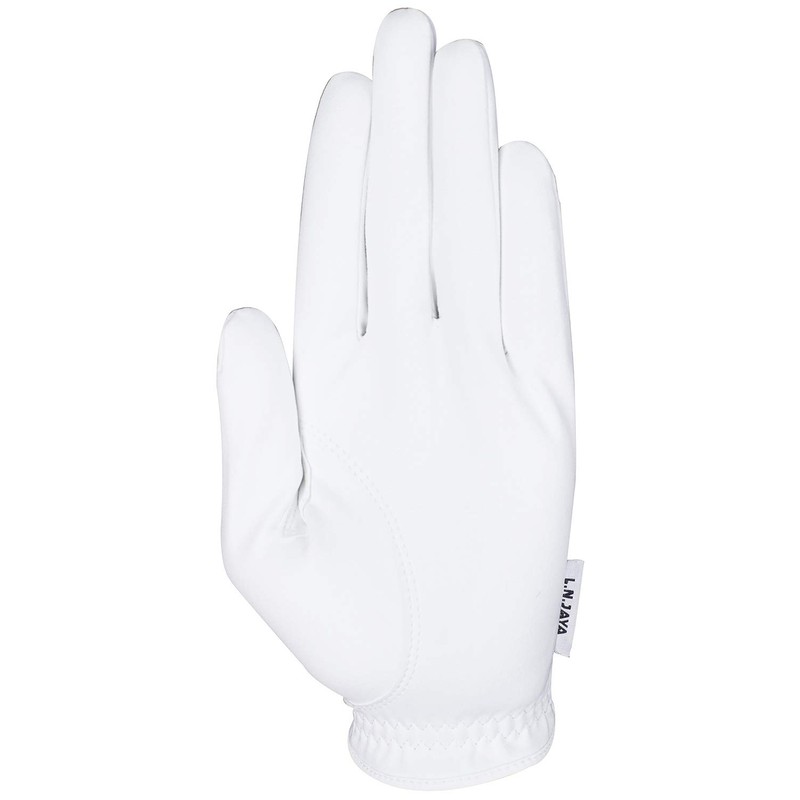 LEZAX Men's L.N.JAYA Golf Glove Left Hand, White, 8.7 inches