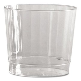 WNA Classic Crystal Plastic Tumblers, 10 Oz, Clear, Fluted, Tall, 20/pack, 12 Packs/carton
