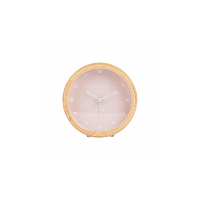 Karlsson [DL] Alarm Clock Gentle w. Light Soft Pink
