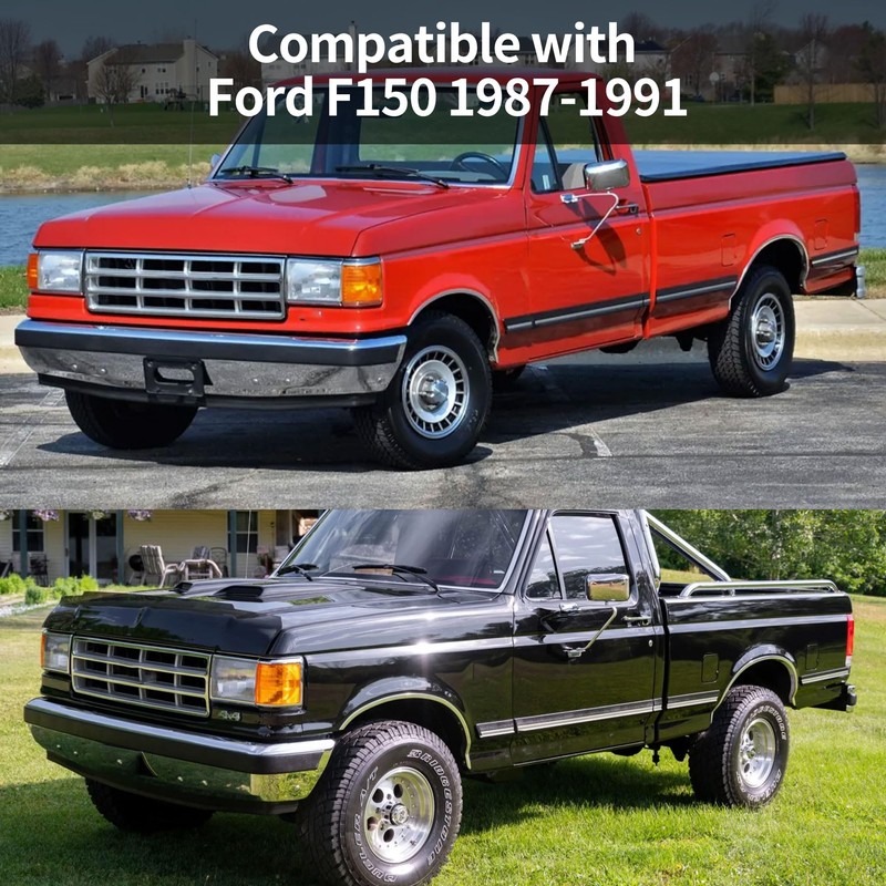 EDIETH Heavy-Duty Waterproof Bench Seat Covers for Ford F150 1987-1991
