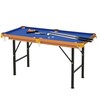 Soozier 55" Portable Folding Billiards Table Game Pool Table for