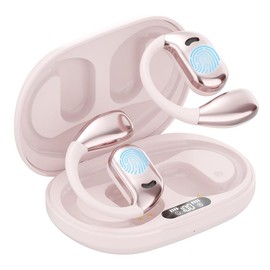 M75  Best wireless headphones   Immersive Stereo Sound | Deep Noise Cancellation | 30-Hour Long-Lasting Battery Life True Wireless Audio Headset - Color: Vibrant pink