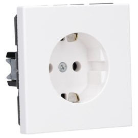Jung Schuko Socket 16 A 250 V Series LS Dark, Pack of 1, white, LS 1520 WW