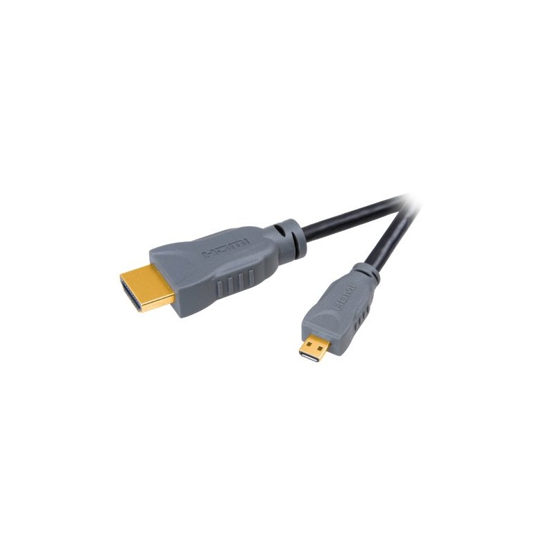 Vivanco Micro HDMI High Speed Cable with Ethernet A Male