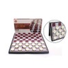 TOYANDONA Draughts Board Games Wooden Draught Magnetic Checkers Board Game