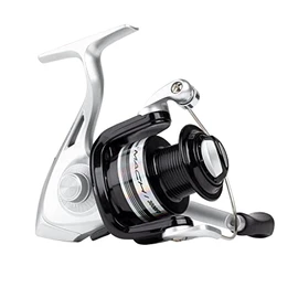 Shakespeare Mach 1 Spinning Reel – Lightweight Graphite Body and Rotor, 2+1 Ball Bearings, Smooth Drag System, and Extra Rigid Bail for Freshwater and Saltwater Fishing - 6000