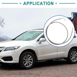 ACROPIX AN3 Braided Steel Turbo Oil Feed Line 90 Degree to Straight Hose End 48" Remote Turbocharger Oil Drain Return Line Universal for Auto - Pack of 1