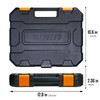 BOEN 1/2" Drive Metric Deep Impact Socket Set, 20 Piece