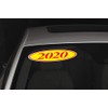 EZ-Line Oval Model Windshield Year Stickers for Car Windows Red