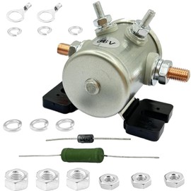 70 Series Continuous Duty Solenoid Relay for EZGO 36 Volt Electric Golf Cart Solenoid with Includes Resistor Diode Replace 27855G01 11761G1 31680G1 27855G02