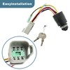 129572 Ignition Switch with 2 Key Compatible with Tracker Boats,