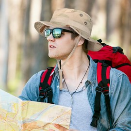 WTACTFUL Bucket Hats for Men - Fishing Hat, Sun Protection Camouflage Lightweight & Perfect for Hunting Hiking Outdoor Activities! DCU Camo