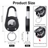 for AirTag Holder with Car Keychain, Heavy Duty Carabiner Keychain
