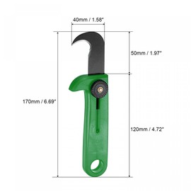 uxcell Retractable Utility Knife, Box Cutter Letter Opener Pocket Knives Package Opener for Paper Cutting DIY Crafts, Green