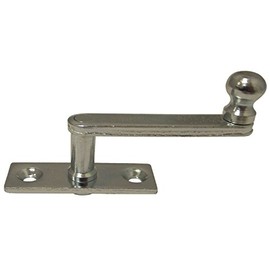 Window Reamer on Square Plate 17mm Galvanised Steel Silver Coloured