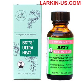 BST's Ultra Heat Oil Eucalyptus and Tea Tree Oil (1 fl.oz./30ml) Dầu Khuynh Diệp