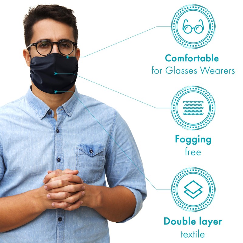MASHELE Oversized Face and Beard Cotton Reusable Covering for Bearded