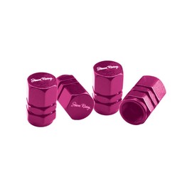 Simoni Racing CAPS2/P Exagonal Valve Caps - Pink