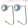 LABRIMP 2pcs Alloy Handbag Hooks Side Hangers for Purses Secures