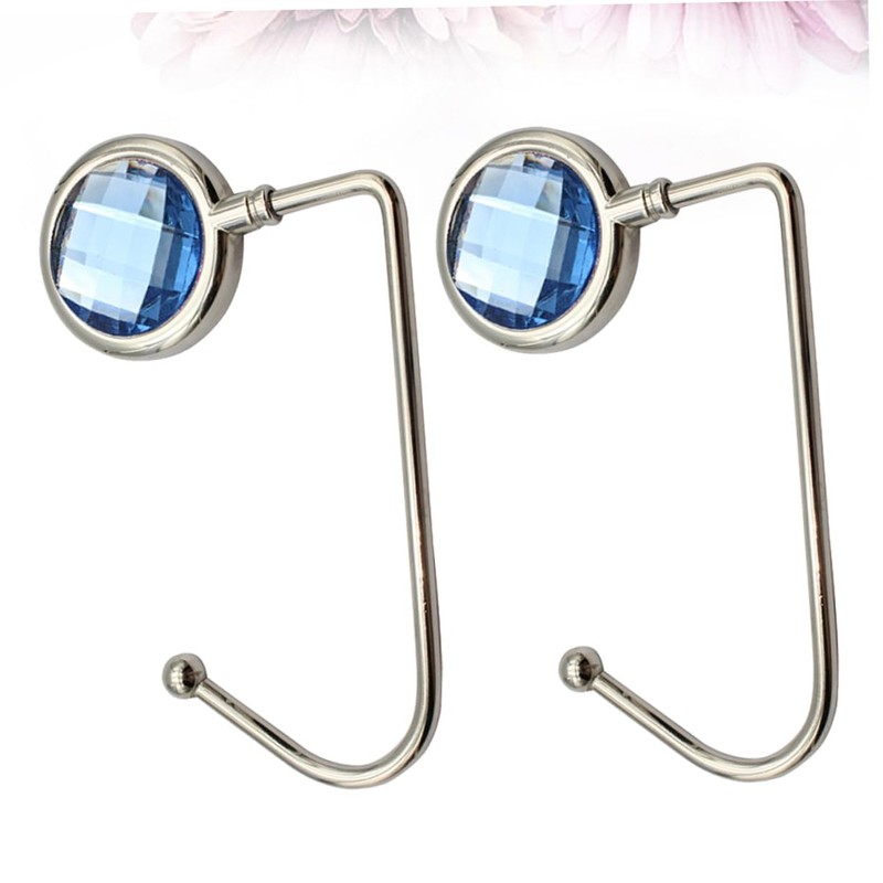 LABRIMP 2pcs Alloy Handbag Hooks Side Hangers for Purses Secures