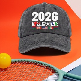 Premium 2026 Commemorative Sports Baseball Cap - Adjustable Unisex Cotton Sun Hat - Welcome 2026 Embroidered Fan Cap for Game Days Travel and Outdoor Activities