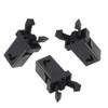 10Sets Black Plastic Trash Can Lid Lock Buckles Universal Waste