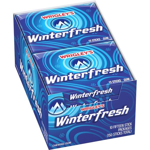 Winterfresh Wrigley's Gum 15-Stick Pack (10 packs) 15 Count