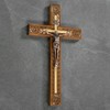 Asterom Hand Carved Crucifix Wall Cross for Home Decor -