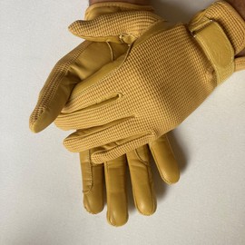 mustang eq - Guantes de equitación para Mujer, Color Beige, Piel Real Ecuestre y algodón de Alta Calidad, Color Beige (S)