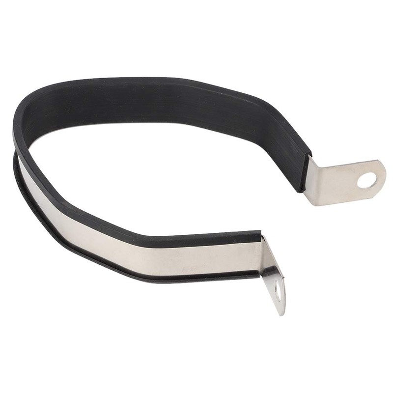 Terisass Motorcycle Exhaust Pipe Clamp Hexagonal Exhaust Pipe Silencer Hanger