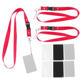 iplusmile 9 Piece Color Checker, White Balance, Exposure Correction, 18% Reflectivity, Prevents Sunlight, Digital Calibration, Waterproof, Comes with Neck Strap, Convenient Portable, Smartphone