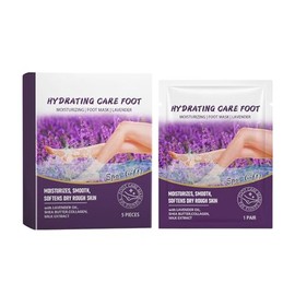5PCS Lavender Foot Masks, Hydrating Foot Mak for Women