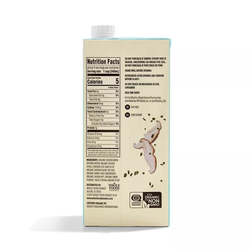 365 by Whole Foods Market, Organic Low Sodium Chicken Broth,