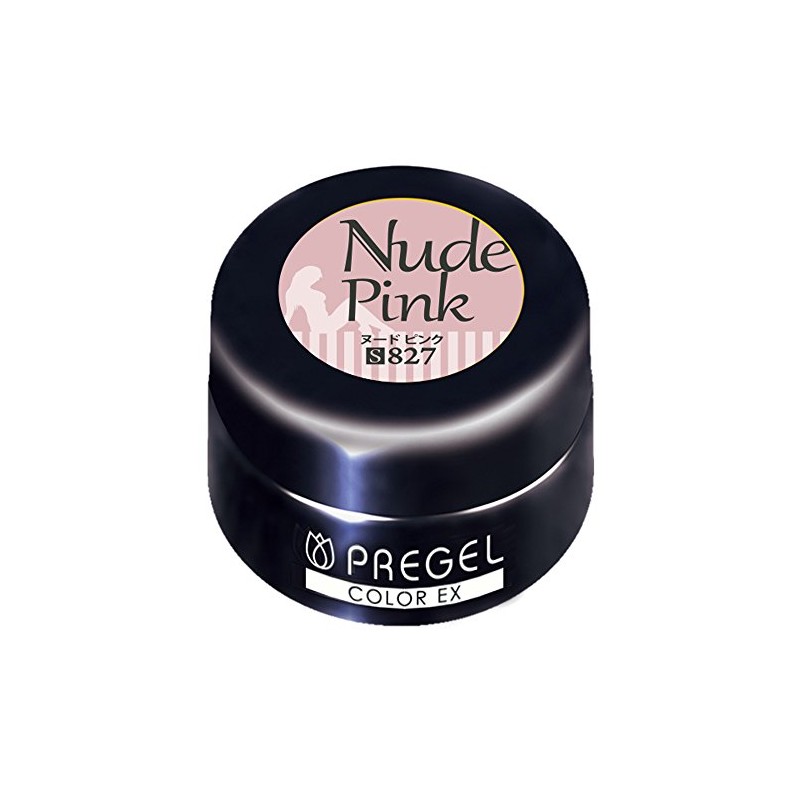 Prigel CE827 Gel Nails, Color EX, Nude Pink