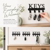 Solvio Key Holder for Wall, Black Metal Key Hooks Wall