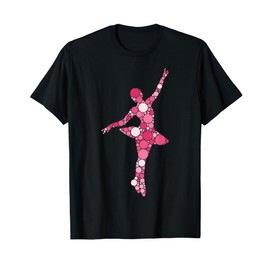 Ballerina Dancer Pink Polka Dot International Dot Day T-Shirt