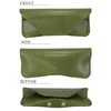 BlissLeather Glasses Case, Luxury Genuine Leather, Made in Japan, green