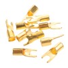 KOMBIUDA 20pcs U Shaped Terminal Connectors for Amplifiers and Compatibility