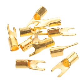 KOMBIUDA 20pcs U Shaped Terminal Connectors for Amplifiers and Compatibility Easy Installation Optimized Transmission Durable Construction